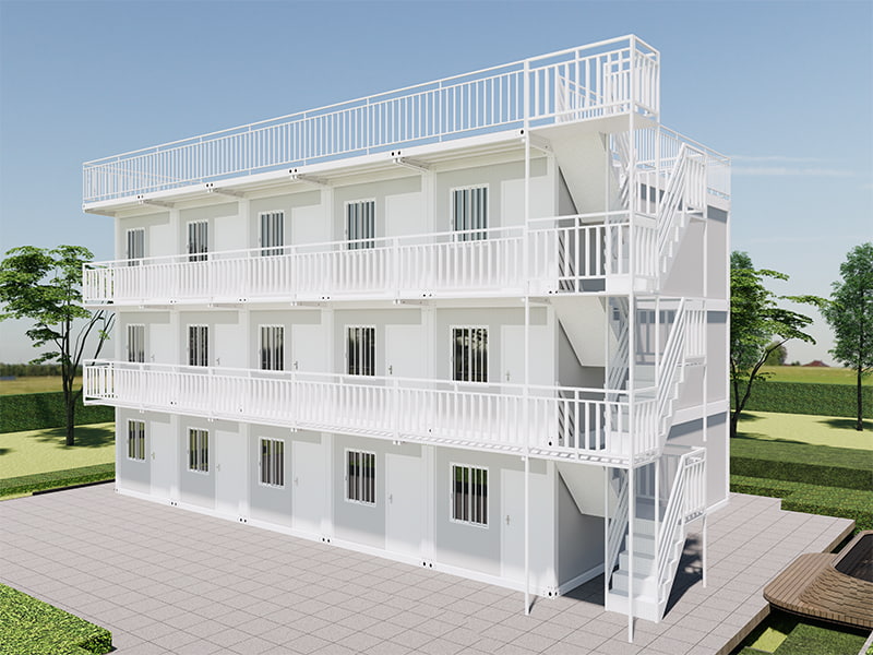 Vietnam Homestay Building -pikakoottu konttihuone