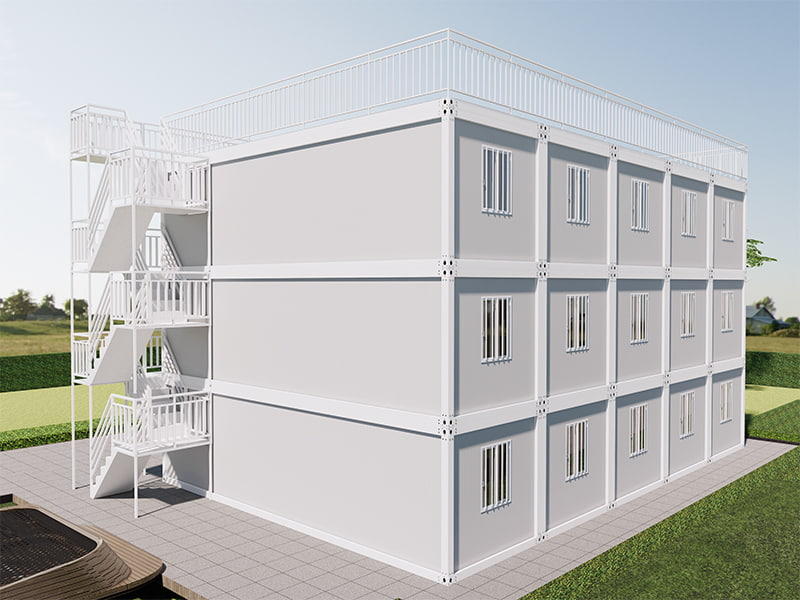 Vietnam Homestay Building -pikakoottu konttihuone