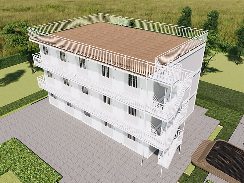 Vietnam Homestay Building -pikakoottu konttihuone